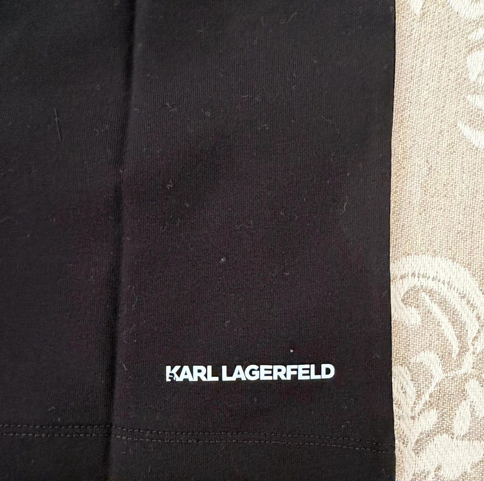 Authentic Karl Lagerfeld T-Shirt 100% Organic Cotton Size S Black – photo 5